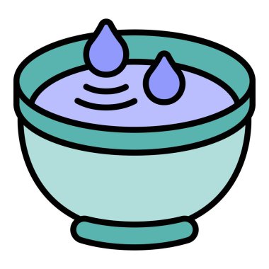 Kase yağlı zeytin ikonu ana hatları vektörü. Yemek bakiresi. Ekstra sebze rengi düz