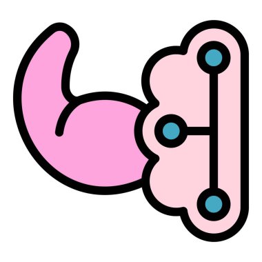 Konfor bölgesi ikon ana hatlarını değiştir. İş çıkışı. Düz renkle başla