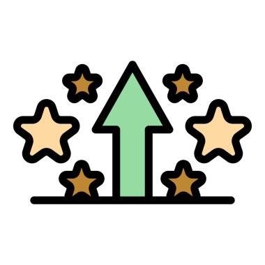 Sınav simgesi ana hatları vektörü. Poster sorusu. Yarışma oyunu rengi düz