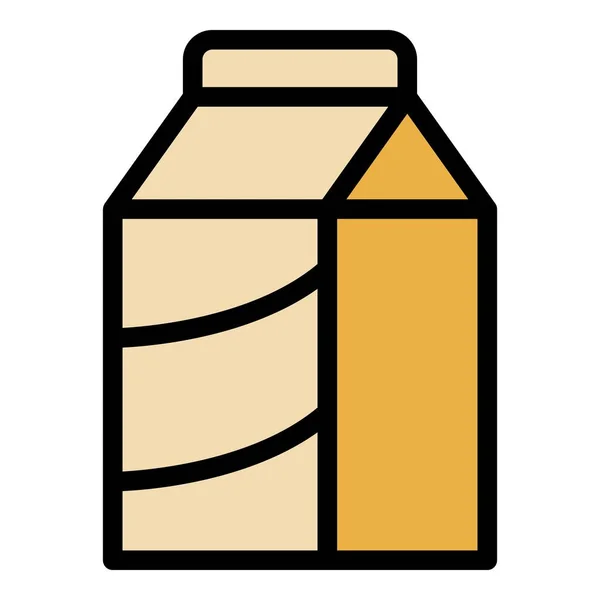 Вектор Иконки Соевого Тетрапака Молоком Еда Соя Цвет Кожи Фасоли — стоковый вектор