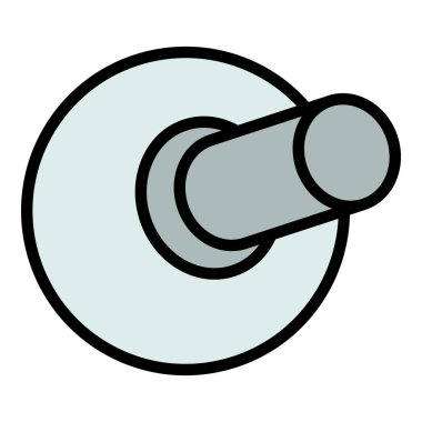 Organik mantar ikonu ana hat vektörü. Çin moreli. Orman gıda rengi düz