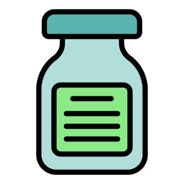 Hindistan cevizi ikonu ana hatları vektörü. Süt yağı. Hindistan cevizi kremi rengi düz