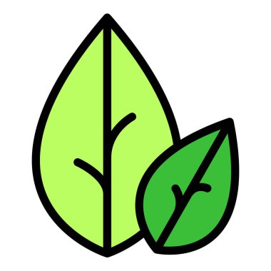 Botanik kekik ikonu ana hatları vektörü. Yaprak bitkisi. Bahçe yemeği rengi düz