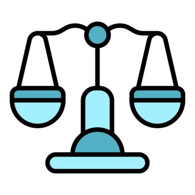 Adalet dengesi ikonu ana hat vektörü. El hapsi. Suçluları tutukla