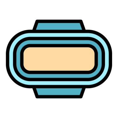 Yarış pisti ikonu ana hatlarını göster. Yarış pisti. Yol rengini düz başlat