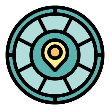 Sığınma ikonu ana hatları vektörü. Göçmen insanlar. Yetersiz yardım rengi