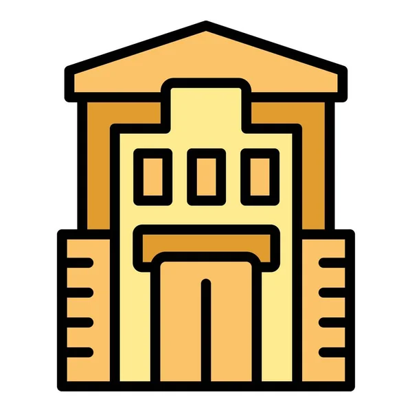 Vecteur Contour Icône Maison Bois Slovaque Carte Slovaquie Emblème Château — Image vectorielle