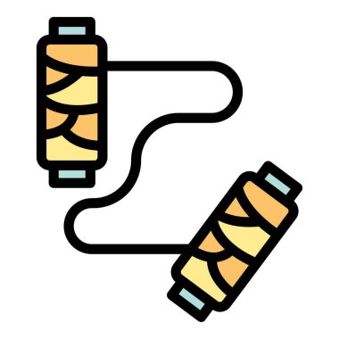 Çömlek teli ikonu ana hat vektörü. Sınıf sanatı Atölye rengi düz