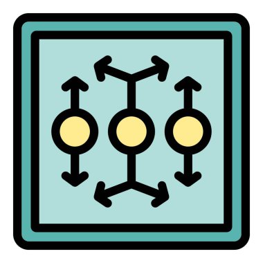 Oyun ikonu ana hatlarını oluşturma vektörü. Online satranç. İş tahtası rengi düz