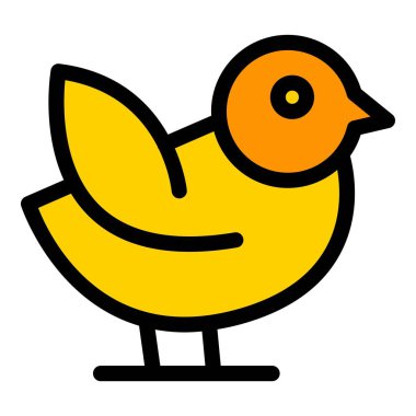 Sparrow kart simgesi ana hat vektörü. Hayvan kuşu. Erkek gündüz rengi düz