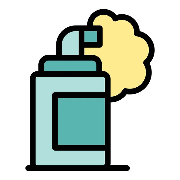 Skin Spray Icon Outline Vektor Klinikgesundheit Trockene Krankheitsfarbe Flach — Stockvektor