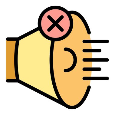 Megafon ana hat vektörünü öğren. Çocuk maluliyeti. Okul eğitimi rengi düz