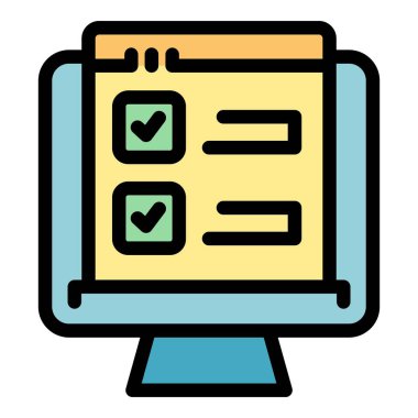 Simge ana hatlarını görüntüle. Form kağıdı. İş parası rengi düz