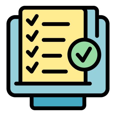 Belge simgesi ana hatlarını görüntüle. Kredi kartı. Kağıt rengi düz