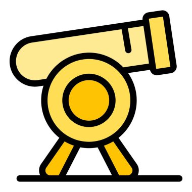 Krakow teleskop simgesi ana hat vektörü. Şehir silüeti. Polonya 'da renk düzlüğü