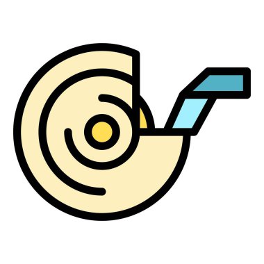 Ahşap kesim ikon dış hat vektörü. Bitki işçisi. Tahta mobilya rengi düz