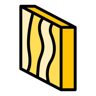 Ahşap tablo simgesi ana hat vektörü. Bitki işçisi. Mobilya süreci rengi düz