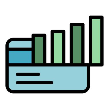 Kredi kartı kredisi taslak vektörü. Banka ödemesi. Ev rengini öde