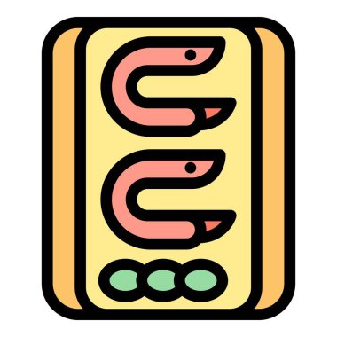 Deniz ürünleri ikonu ana hatları vektörü. Zagreb haritası. Şehir doğası rengi düz