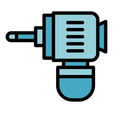 Böcek kontrol buji ikonu ana hat vektörü. Sıtma böceği. Sprey püskürtücü renk düzlüğü