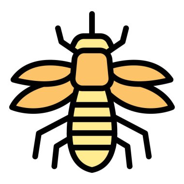 Sivrisinek ikonu ana hat vektörü. Haşere kontrolü. Sıtma bilekliği rengi düz