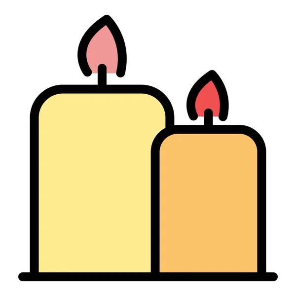 Two candles Stock vektorok, Two candles Jogdíjmentes illusztrációk |  Depositphotos