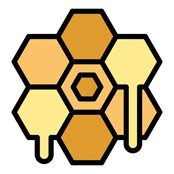 Bienenwachs Ikone Umrissvektor Kerzenziehen Klasse Handwerk Farbe Flach — Stockvektor