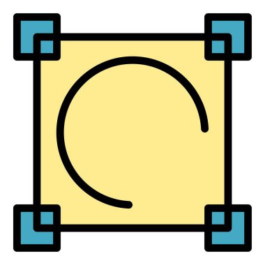 Dijital ekran görüntüsü ana hatlı vektör. Cep telefonu. Uygulama fotoğraf rengi düz