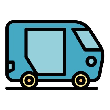 Tuk trishaw simgesi ana hat vektörü. Eski bisiklet. Asya siklon rengi düz