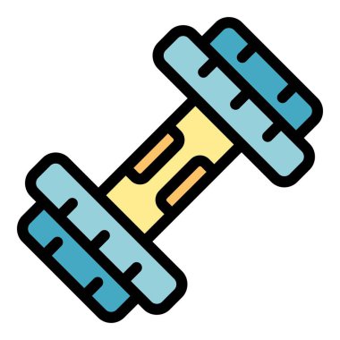 Salon halteri ana hatları vektörü. Otel tesisi. Modern yapı rengi düz