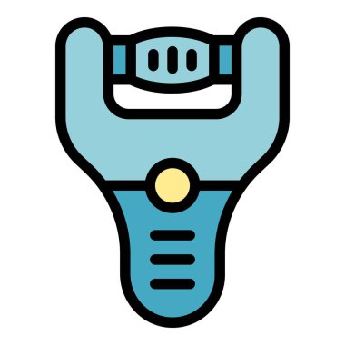 Tırnak cilası simgesi ana hatları vektörü. Sanat barı. Güzellik rengi düzdür