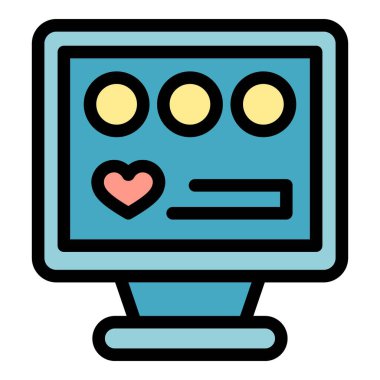 Uygulama simgesi ana hatlarını görüntüle. Bilgi aygıtı. Karşı aygıt rengi düz