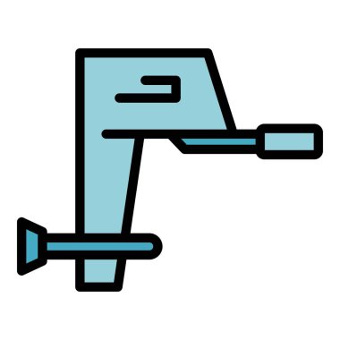 Motorlu tekne simgesi ana hatlarını değiştir. Motor motoru. Balıkçı teknesi rengi