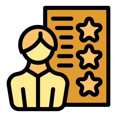 En iyi bebek bakıcısı ikonu taslak vektörü. Eğitim servisi. Oturma sayfası rengi düz