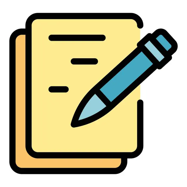 Καμπύλη Εικονίδιο Περίγραμμα Στυλό Χρώμα Διάνυσμα Ψηφιακή Γραφίδα Σχεδιασμός Υπολογιστή — Διανυσματικό Αρχείο