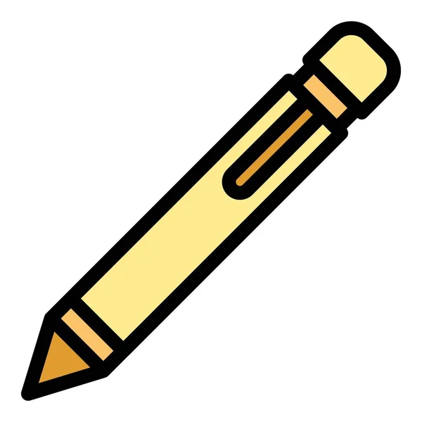 Computer Pen Icon Outline Vector Digital Design Draw Cell Color — Stock Vector
