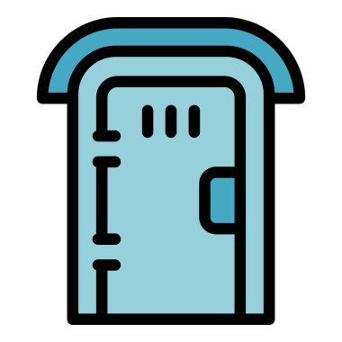 Simge ana hatlarını yıka. Tuvalet tuvaleti. Cinsiyet odası rengi düz