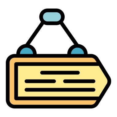 Seyahat panosu simgesi ana hat vektörü. Spor denizi. Su kayağı rengi düz