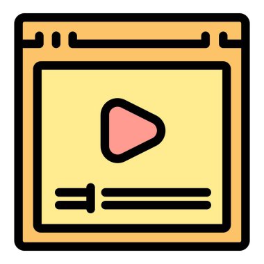 Görüntü simgesi ana hatlarını incele. Seminer eğitimi. Okul rengini öğren