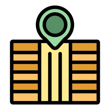 Çiftlik teknolojisi ikonu ana hat vektörü. Dijital çiftçi. Sistem tableti rengi düz