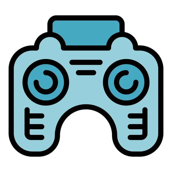 Game Joystick Icon Outline Vector Online Game Controller App Color — Stock Vector