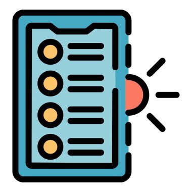 Telefon santrali ikon ana hatları vektörü. Gelecekteki çiftlik. Gıda sistemi rengi düz