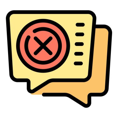 Sohbet simgesi ana hatlarını sil. Sosyal hesap. İnsanları düz renklerle sil