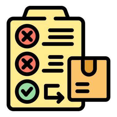 Simge ana hat vektörünü geri getir. Ürün servisi. Teslimat kutusu rengi düz