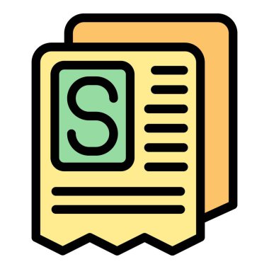 Ürün tasarısı ana hatları vektörünü geri ver. Servis teslimatı Paket rengi düzleştir