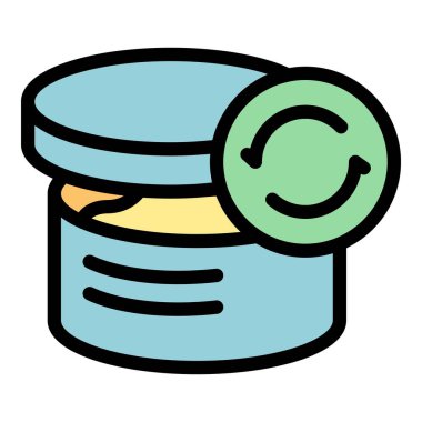 Mal kutusu simgesi ana hatlarını değiştir. Teslimat servisi. Web sitesi paket rengi düz