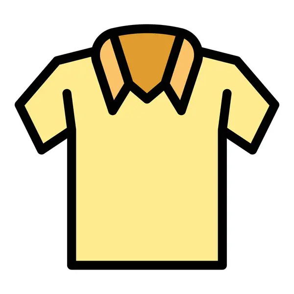 Template Shirt Icon Outline Vektor Leeres Design Ärmel Modische Farbe — Stockvektor
