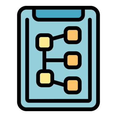 Akıllı telefon enerji ikonu ana hatları vektörü. Eko istasyonu. Biyogaz döngüsü rengi düz