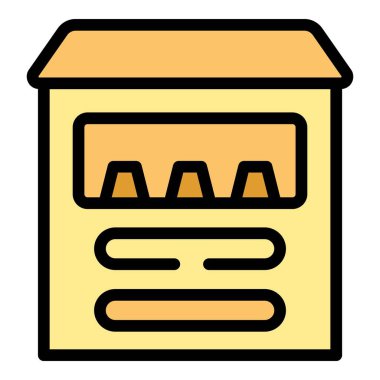 Paintball eğitim hedefi ana hat vektörü. Top üniforması. Silah oyunu rengi düz