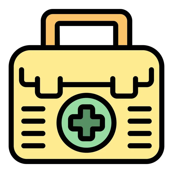 First Aid Kit Icon Outline Vector Medical Patient Clinic Office — Stock Vector